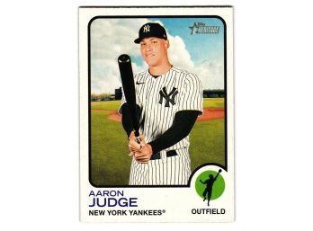 2022 Topps Heritage Aaron Judge Baseball Card New York Yankees