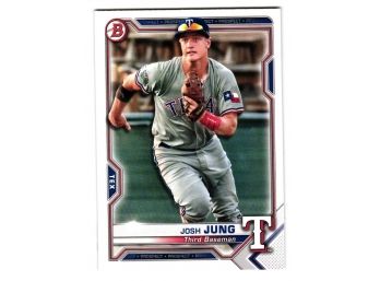 2021 Bowman Josh Jung Prospect Baseball Card Texas Rangers