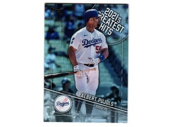 2022 Topps Albert Pujols 2021s Greatest Hits Insert Baseball Card Los Angeles Dodgers