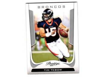 2011 Panini Prestige Tim Tebow Football Card Denver Broncos