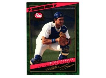 1994 Post Collection Rookie Stars Mike Piazza Rookie Baseball Card Los Angeles Dodgers RC