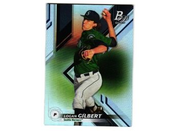 2019 Bowman Platinum Logan Gilbert Prospect Baseball Card Seattle Mariners