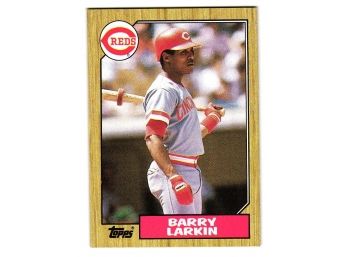 1987 Topps Barry Larkin Rookie Baseball Card Cincinnati Reds RC