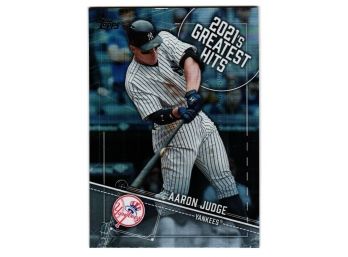 2022 Topps Aaron Judge 2021S Greatest Hits Insert Baseball Card New York Yankees