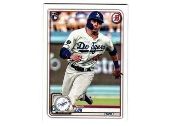 2020 Bowman Gavin Lux Rookie Baseball Card LA Dodgers RC