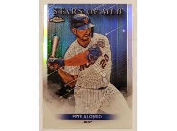 2022 Topps Chrome Pete Alonso Stars Of MLB Insert Baseball Card New York Mets