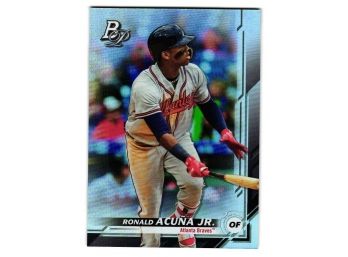 2019 Bowman Platinum Ronald Acuna Jr Baseball Card Atlanta Braves