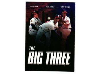 2021 Topps Archives The Big Three Glavine Smoltz Maddux Movie Poster Baseball Card Atlanta Braves