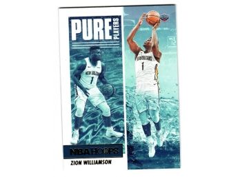2021-22 NBA Hoops Zion Williamson Pure Players Insert Basketball Card New Orleans Pelicans