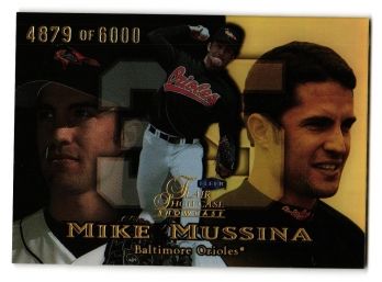 1999 Flair Showcase Mike Mussina Row 1 #108 Baseball Card #'d Out Of 6000 Baltimore Orioles