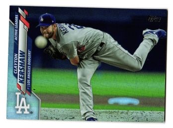 2020 Topps Clayton Kershaw Rainbow Foil Parallel Baseball Card LA Dodgers