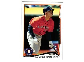 2014 Topps Update George Springer Rookie Baseball Card Houston Astros RC