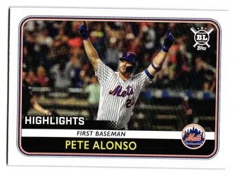 2020 Topps Big League Pete Alonso  Highlights Baseball Card New York Mets