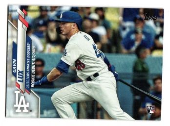 2020 Topps Update Gavin Lux Rookie Baseball Card Los Angeles Dodgers RC