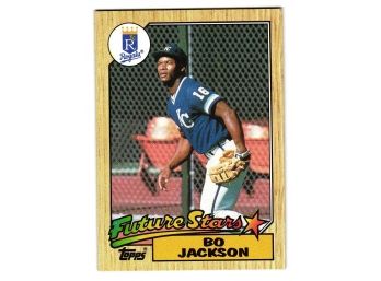 1987 Topps Bo Jackson Rookie Baseball Card KC Royals RC