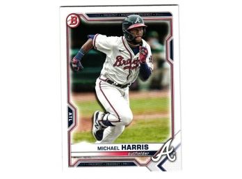 2021 Bowman Draft Michael Harris Prospect Baseball Card Atlanta Braves