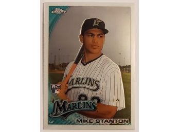 2010 Topps Chrome Giancarlo Mike Stanton Rookie Baseball Card Marlins Yankees RC