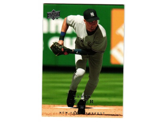 2008 Upper Deck Derek Jeter Baseball Card NY Yankees
