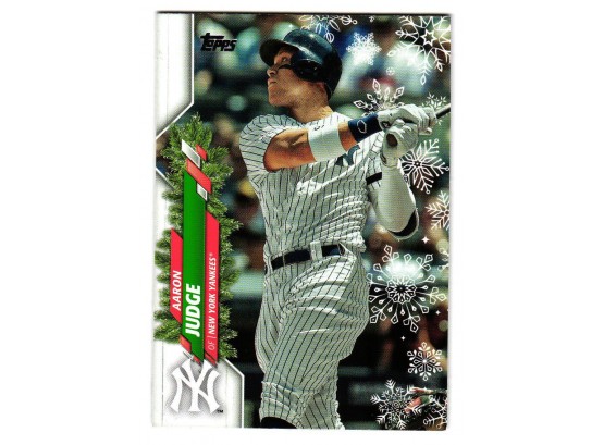 2020 Topps Holiday Aaron Judge Baseball Card New York Yankees