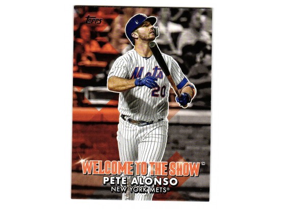 2022 Topps Pete Alonso Welcome To The Show Insert Baseball Card  NY Mets