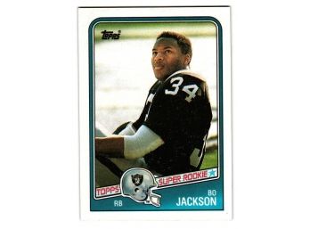 1988 Topps Football Bo Jackson Rookie Football Card Oakland Raiders RC