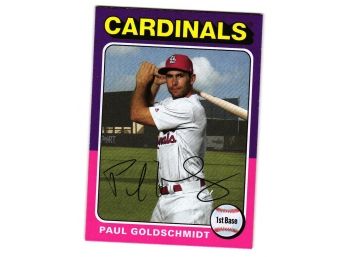 2019 Topps Archives Paul Goldschmidt 1975 Design Baseball Card St. Louis Cardinals