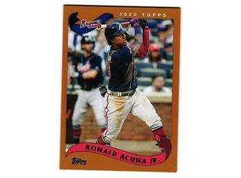 2020 Topps Achieves Ronald Acuna Jr Baseball Card Atlanta Braves
