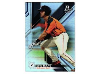 2019 Bowman Platinum Joey Bart Prospect Baseball Card San Francisco Giants