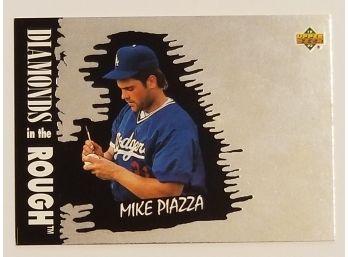 1993 Mike Piazza Upper Deck Diamonds In The Rough Baseball Card Los Angeles Dodgers