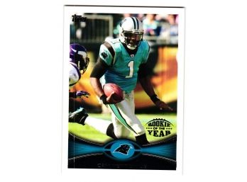 2012 Topps Cam Newton Rookie Of The Year Football Card Carolina Panthers