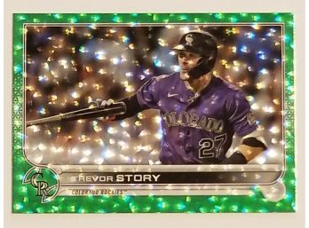 2022 Topps Trevor Story Parallel Baseball Card Numbered To /499 Colorado Rockies