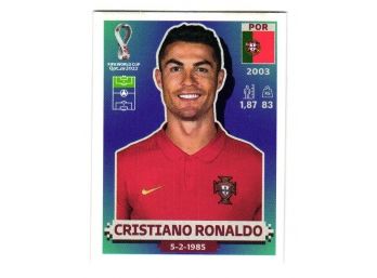 2022 Cristiano Ronaldo Panini FIFA World Cup Soccer Stickers Portugal