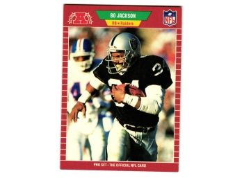 1989 NFL Pro Set Bo Jackson Football Card Oakland Raiders