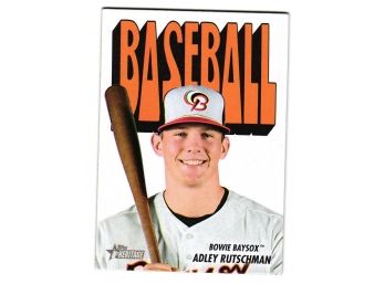 2021 Topps Heritage Minors '72 Adley Rutschman Pack Cover Prospect Baseball Card Baltimore Orioles