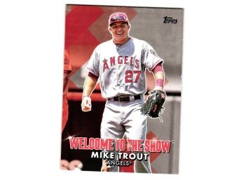 2022 Topps Mike Trout Welcome To The Show Insert Baseball Card Angels
