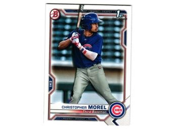 2021 Bowman Christopher Morel 1st Bowman Prospect Baseball Card Chicago Cubs