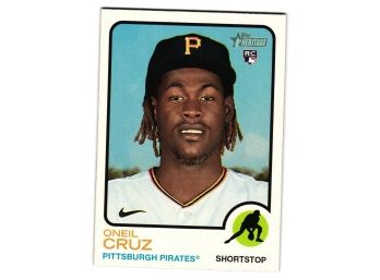 2022  Topps Heritage Oneil Cruz Rookie Baseball Card Pittsburgh Pirates RC