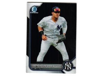 2022 Bowman Chrome Jasson Dominguez Prospect Baseball Card NY Yankees