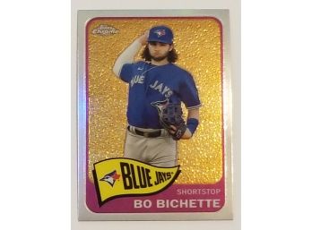 2021 Topps Bo Bichette 1965 Throwback Insert Baseball Card Toronto Blue Jays