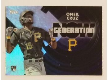 2022 Topps Oneil Cruz Rookie Generation Now Insert Baseball Card Pittsburgh Pirates RC