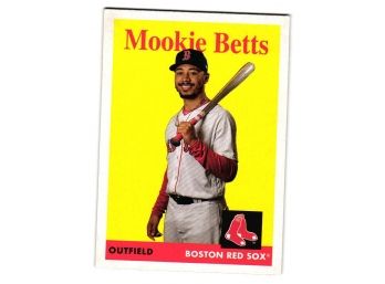2019 Topps Archives Mookie Betts 1958 Design Baseball Card Boston Red Sox