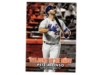 2022 Topps Pete Alonso Welcome To The Show Insert Baseball Card  NY Mets