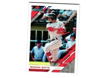 2019 Donruss Mookie Betts Baseball Card Boston Red Sox