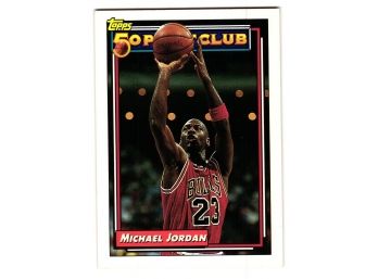 1992 Michael Jordan Topps 50 Point Club Basketball Card Chicago Bulls