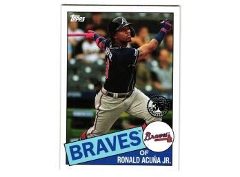 2020 Topps Ronald Acuna Jr 1985 Retro Insert Baseball Card Atlanta Braves
