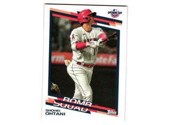 2022 Shohei Ohtani Topps Opening Day Bomb Squad Insert Baseball Card LA Angels