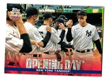 2022 Topps Opening Day New York Yankees Team Baseball Card