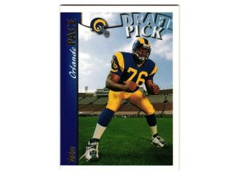 1997 Topps Draft Pick Orlando Pace Rookie Football Card Rams RC