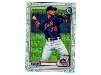 2020 Bowman Chrome Andres Gimenez Silver Pack Mojo Prospect Baseball Card New York Mets