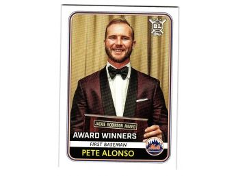 2020 Topps Big League Pete Alonso Award Winners Rookie Of The Year Award Baseball Card New York Mets